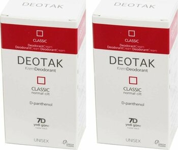 Deotak Krem Deodorant Classic 35 ml X 2 Adet