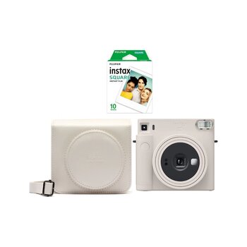 Fujifilm İnstax Sq1 Şipşak Fotoğraf Makinesi+çanta+10'lu Film (fujifilm Türkiye Garantili) Beyaz