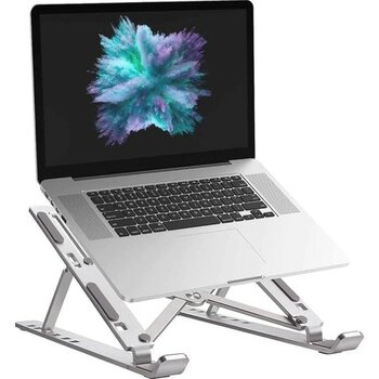 Cekar Store Taşınabilir Laptop Standı Macbook Standı Notebook Standı Tüm Laptoplarla Uyumlu Bilgisayar Standı Taşınabilir Metal Kaymaz Standı Dizüs...