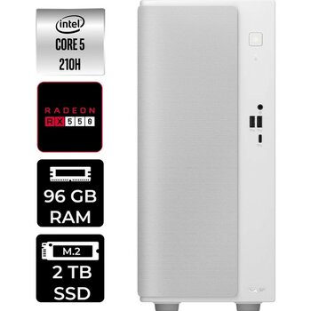 Asus V500 Mini Tower Core 5 210H 96GB RAM 2TB SSD Win11 Pro V50105210H016WP419 Mini PC + Per4 USB