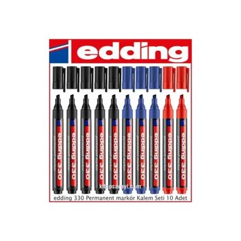 Edding 330 Siyah Parmanent Kesik Uçlu Kalem