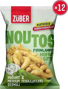 Züber Noutos Yoğurt ve Mevsim Yeşillikleri Nohut Cipsi 55 gr 12'li