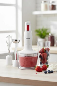 Sinbo Shb-3147 3 Fonksiyonlu El Blender Seti - Beyaz / 350Watt