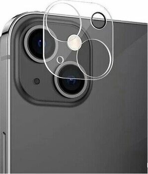 Ceptex iPhone 13 Mini Uyumlu Şeffaf Kamera Koruyucu Cam