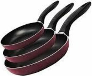 Mehtap 3'lü Teflon Tava Seti Mor