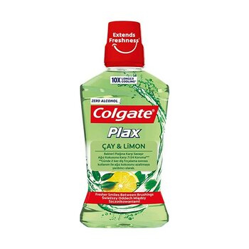 Colgate Ağız Bakım Suyu Çay ve Limon Plağa Karşı Alkolsüz  500 ml x 2 Adet