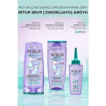 MarkEntegra L'oreal Paris Elseve Hydra [hyaluronic] Pure Salisilik Asit Içeren Yağlanma Karşıtı Nemlendirici Saç Kremi 250 ml