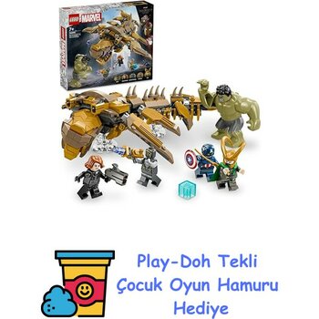 LEGO | Marvel Avengers, Leviathan’a Karşı 76290-7 Yaş ve Üzeri Süper Kahraman Sevenler Için Yaratıcı Oyuncak Yapım Seti (347 Parça) + Play-Doh Oyun...