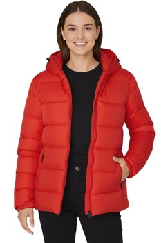 Senini Kadın Mont Kapüşonlu & Su İtici Rüzgar Geçirmez Kışlık Şişme Mont & Kaban 2XL Beden