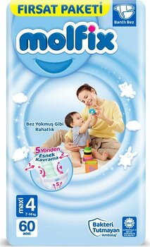 Molfix 4 Numara Maxi 60'lı Bebek Bezi