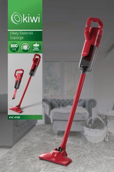 Kiwi 2'si 1 Arada El Tipi ve Dikey Elektrikli Süpürge 600W & 5m Güç Kablosu