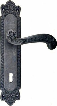 Evimdeyokyok Antika Tarz Dekoratif Pirinç Sultan Oda Kapı Kolu - 270 x 54mm Oksit