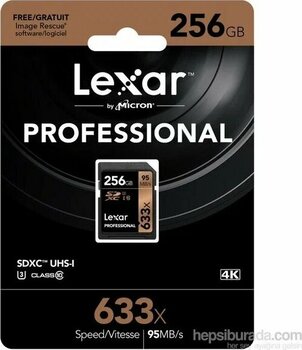 Lexar 633X Professional 256 GB Hafıza Kartı