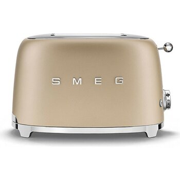 Smeg 50's Style Retro TSF01CHMEU Mat Gold Ekmek Kızartma Makinesi - Sarı - Standart