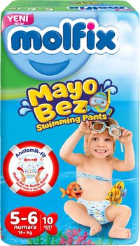 Molfix Swimming Pants 5-6 Numara 10'lu Mayo Bez