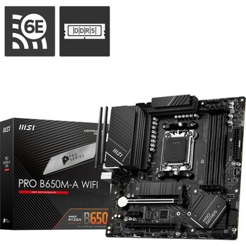Msı Pro B650M-A Wıfı B650 Ddr5 (Vga Yok) Glan 2.5g Matx Hd Dp Usb3 Wıfı Bt M2 Am5 Amd Anakart