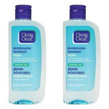 Clean&Clear Clean & Clear Hassas Ciltler Için Derinlemesine Temizleyici Losyon 200 ml X2