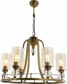 Avonni Av-1597-6e Eskitme Kaplama Modern Avize E27 Metal Cam 62cm