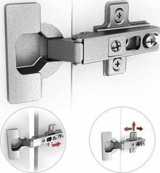 Samet Star Düz Menteşe + Vidaları - Kapak Menteşesi (10 ADET_)