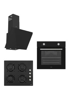 Vestel Siyah 3 lü Ankastre Set 79 ( AF 4661 YS - AO-6104 YS - AD 63340 S )