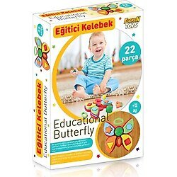 Eğitici Kelebek Bultak 22 Parça Bul-Tak Kelebek Şekiller Eğitici