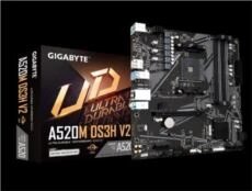 Gıgabyte A520m-Ds3h Ddr4 M2 Pcıe Nvme Hdmı Dvı Dp Pcıe 16X V3.0 Am4 Matx