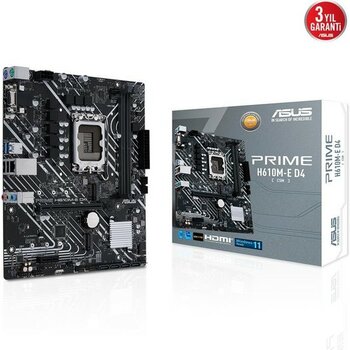 ASUS PRIME H610M-E D4-CSM DDR4 3200MHz DP HDMI M.2 mATX 1700p