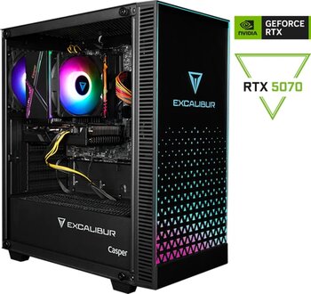 Casper Excalibur E65H.144F-BF70X-0HD Intel Core i5-14400F 16GB RAM 1TB SSD Nvidia GeForce RTX 5070 Freedos