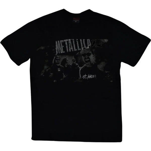 Stonedfame Metallica Baskılı Siyah %100 Pamuk Bisiklet Yaka Kısa Kol XL T-Shirt