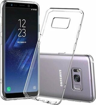 Samsung Galaxy S8 Kılıf Lüx Şeffaf Silikon Kılıf Şeffaf