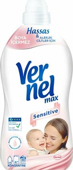 Vernel Max Konsantre Çamaşır Yumuşatıcısı 60 Yıkama Sensitive 1.44 Lt