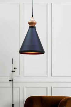 Bamyum Ince Siyah Metal Avize Mutfak Salon Cafe Ofis Masaüstü Tekli Sarkıt Lamba Aydınlatma