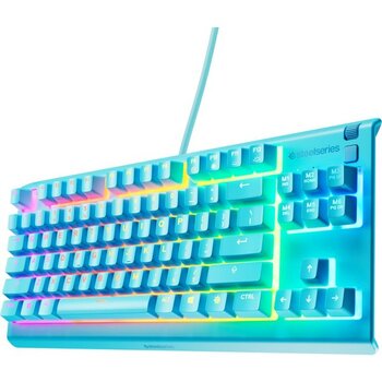 Steelseries Apex 3 Tkl Rgb Suya ve Toza Dayanıklı Türkçe Gaming Klavye – Mavi
