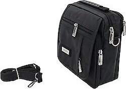 SEVENTEEN 2248 Çok Gözlü Erkek El Ve Omuz Askılı Çanta Siyah