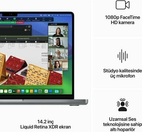 Apple MacBook Pro MTL83TU/A 14 inç Apple M3 M3 8 GB 1 TB SSD Apple GPU macOS