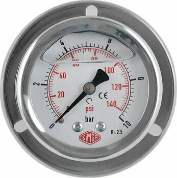 Simga 0-16 Bar Çap Ø52 Mm Ön Flanşlı Gliserinli Manometre