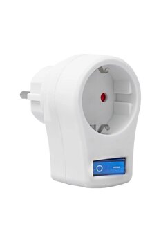 Powermaster Tekli Akım Korumalı Priz (10A-2500W) - Anahtarlı