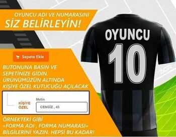 ACR Giyim Siyah Beyaz 19 Unisex %100 Polyester XL Futbol Forması