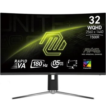 MSI MAG 32CQ6PF 32 inç 180Hz 0.5ms Curved Oyuncu Monitörü