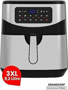 Goldmaster Grandchef GM-7497 9.2 lt 1800 W Inox Airfryer Yağsız Fritöz