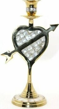 Pika Pirinç Sedefli Tekli Şamdan 20 cm