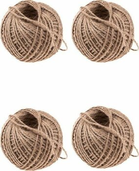 4 Adet Jut Ipi 100 gr Doğal Ip, Çuval Ip, Hasır Ip, Hasır Renk - Kahverengi