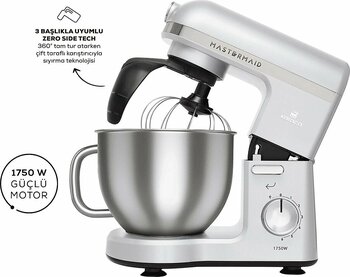 Karaca Mastermaid Chef Pro Çift Kollu 1750 W 5 lt Beyaz Stand Mikser