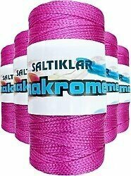 Polyester Makrome İpi 1538 Fuşya 5 Adet 100 gr