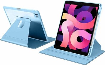 Apple Ipad Pro 12.9 4. Nesil Kılıf Şeffaf Dönebilen Kalem Bölmeli A2229 A2069 A2232 A2233
