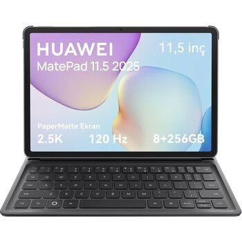 Huawei Yeni (2025) Matepad 11.5" Papermatte 8Gb 256Gb Tablet + Klavye - Uzay Grisi