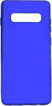 Samsung Galaxy S10 Plus İle Uyumlu Kılıf Esnek Legger Silicone Cover - Lacivert