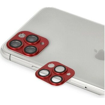 Brc Design Iphone 11 Pro Max Pers Alüminyum Kamera Lens - Kırmızı
