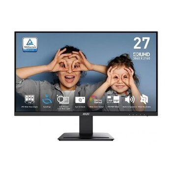 Msı Pro Mp273u 27" 4 Ms 4K Ips 60 Hz Monitör