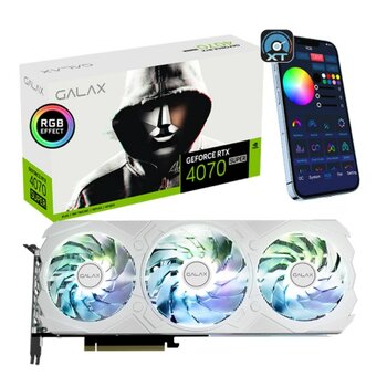 Galax Geforce Rtx 4070 Super Ex Gamer White 1-click Oc 47som7md7kwe 12 Gb Gddr6x 192 Bit Ekran Kartı